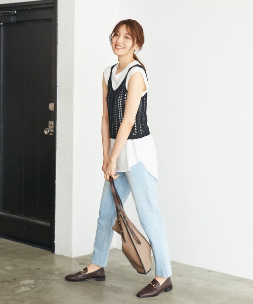 Rewde（ルゥデ）の「【2WAY】ハンドル付け替えトートバッグ（1R18-BA3174）（トートバッグ・レディース・キャメル/ブラウン・FREE）」の6枚目の写真