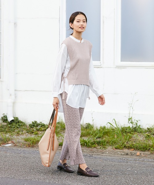 Rewde（ルゥデ）の「【2WAY】ハンドル付け替えトートバッグ（1R18-BA3174）（トートバッグ・レディース・キャメル/ブラウン・FREE）」の10枚目の写真