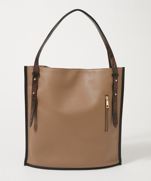 Rewde（ルゥデ）の「【2WAY】ハンドル付け替えトートバッグ（1R18-BA3174）（トートバッグ・レディース・キャメル/ブラウン・FREE）」の14枚目の写真