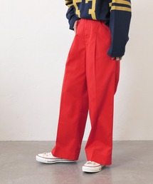 Simplicite | コットンツイル ワイドストレートパンツ◆(スラックス)