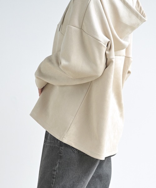 rps(アールピーエス)の「スエードポンチレースアップパーカー(パーカー・レディース・ブラウン/アイボリー/ピンクベージュ/グレイッシュベージュ/モカ・M/フリー)」の20枚目の写真