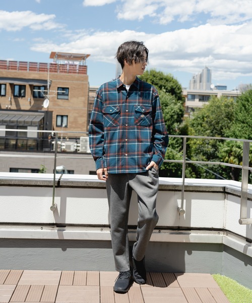 Dickies(ディッキーズ)の「Dickies ディッキーズ 長袖ツイルチェックワークシャツ(シャツ/ブラウス・メンズ・レッド/ホワイト/ネイビー/グリーン・XL/M/L)」の7枚目の写真