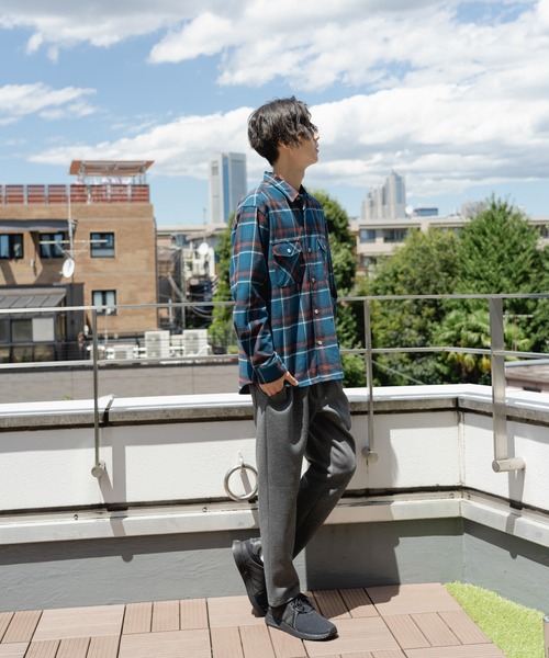Dickies(ディッキーズ)の「Dickies ディッキーズ 長袖ツイルチェックワークシャツ(シャツ/ブラウス・メンズ・レッド/ホワイト/ネイビー/グリーン・XL/M/L)」の9枚目の写真