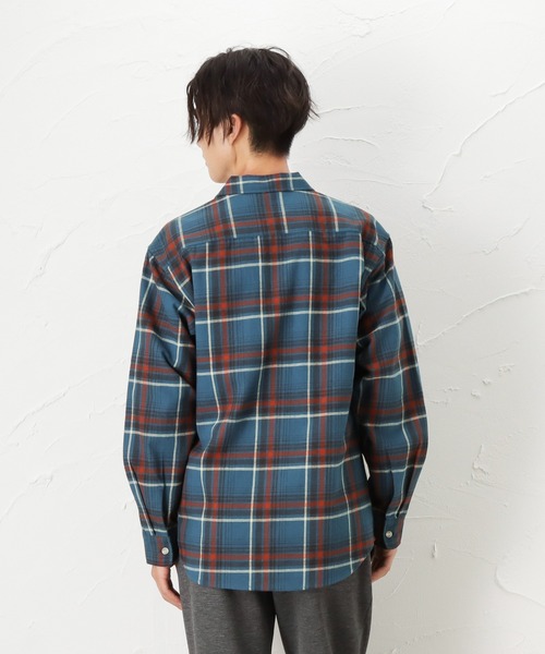 Dickies(ディッキーズ)の「Dickies ディッキーズ 長袖ツイルチェックワークシャツ(シャツ/ブラウス・メンズ・レッド/ホワイト/ネイビー/グリーン・XL/M/L)」の20枚目の写真