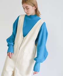 select MOCA | 2022 AW デザインスリーブニットプルオーバー(ニット/セーター)