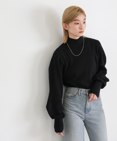 デザインスリーブニットプルオーバー（ニット/セーター）｜select MOCA