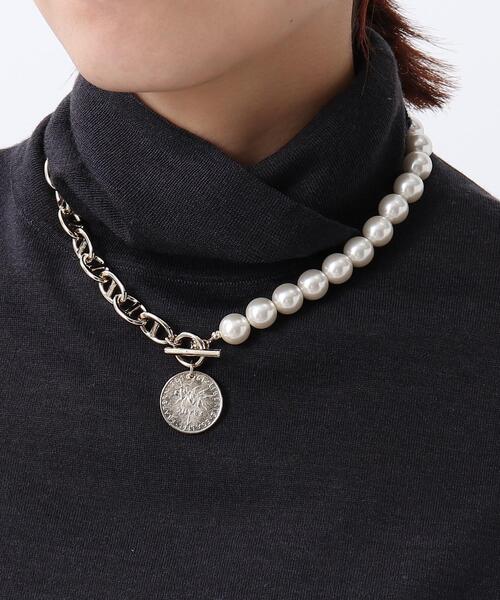 UNTITLED（アンタイトル）の「◆2WAYコインフェイクパールネックレス（ネックレス・レディース・ゴールド系4・00）」の3枚目の写真