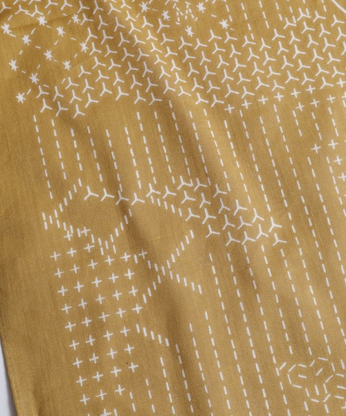 FDMTL(ファンダメンタル)の「FDMTL/ファンダメンタル/Bandana SASHIKO(バンダナ/スカーフ・メンズ・ブラック/ネイビー/イエロー/レッド・FREE)」の8枚目の写真