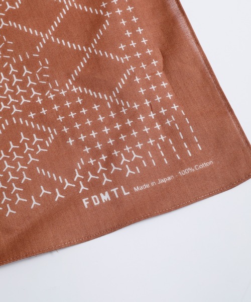 FDMTL(ファンダメンタル)の「FDMTL/ファンダメンタル/Bandana SASHIKO(バンダナ/スカーフ・メンズ・ブラック/ネイビー/イエロー/レッド・FREE)」の9枚目の写真