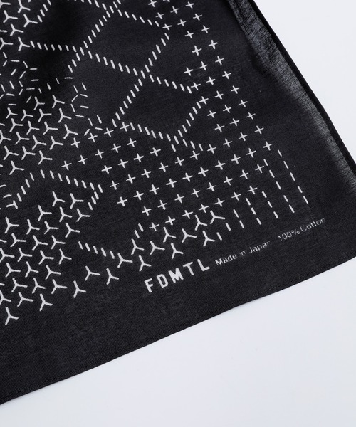 FDMTL(ファンダメンタル)の「FDMTL/ファンダメンタル/Bandana SASHIKO(バンダナ/スカーフ・メンズ・ブラック/ネイビー/イエロー/レッド・FREE)」の16枚目の写真