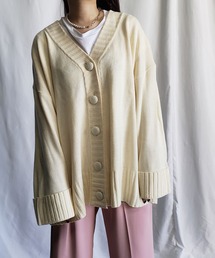 me+em select | ウエストマーク付 ボリューム袖ビッグカーディガン(カーディガン/ボレロ)