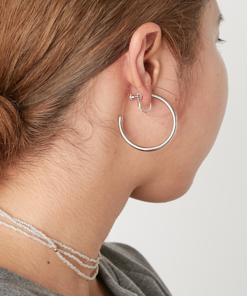 Omekashi（オメカシ）の「ミドルフープイヤリング（イヤリング・レディース・ゴールド/シルバー・ONE SIZE）」の10枚目の写真