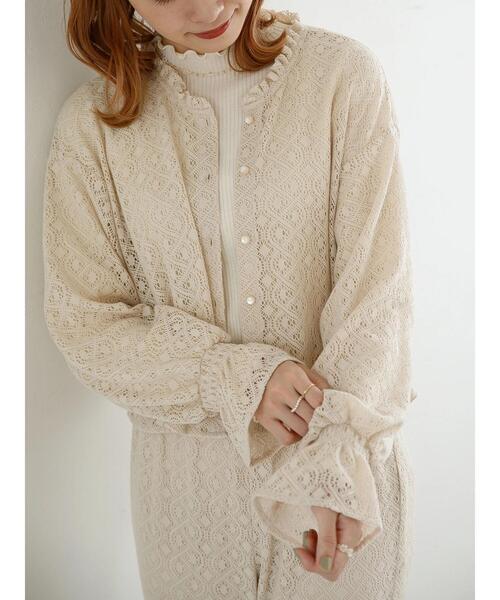 SLURR（スラ―）の「レースボリュームスリーブブラウス（シャツ/ブラウス・レディース・モカ/ライトベージュ・FREE）」の16枚目の写真