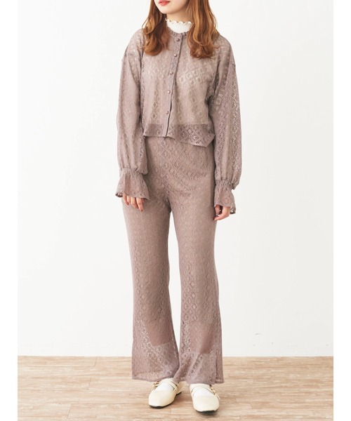 SLURR（スラ―）の「レースボリュームスリーブブラウス（シャツ/ブラウス・レディース・モカ/ライトベージュ・FREE）」の7枚目の写真