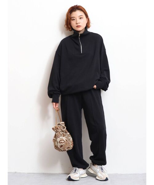 Ungrid（アングリッド）の「【WEB限定】スウェットルーズパンツ(カラーパンツ)（スウェットパンツ・レディース・ライトグレー/ブラック/ブルー/グリーン/アイボリー/ボルドー・FREE）」の11枚目の写真