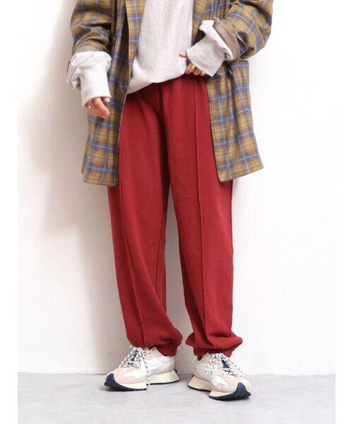 Ungrid（アングリッド）の「【WEB限定】スウェットルーズパンツ(カラーパンツ)（スウェットパンツ・レディース・ライトグレー/ブラック/ブルー/グリーン/アイボリー/ボルドー・FREE）」の14枚目の写真