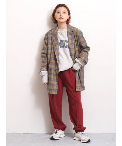 Ungrid（アングリッド）の「【WEB限定】スウェットルーズパンツ(カラーパンツ)（スウェットパンツ・レディース・ライトグレー/ブラック/ブルー/グリーン/アイボリー/ボルドー・FREE）」の13枚目の写真