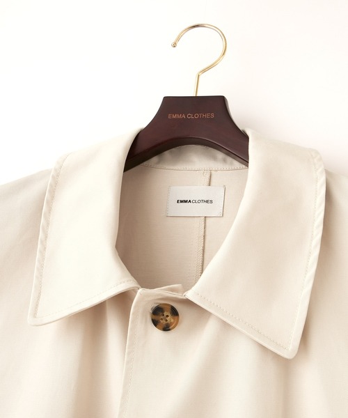 EMMA CLOTHES（エマクローズ）の「オーバー サイドスリットヨーク ノースリーブバルカラーコート（その他アウター・メンズ・アイボリー/ネイビー・FREE）」の20枚目の写真