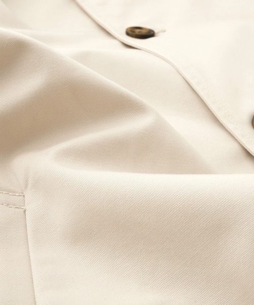 EMMA CLOTHES（エマクローズ）の「オーバー サイドスリットヨーク ノースリーブバルカラーコート（その他アウター・メンズ・アイボリー/ネイビー・FREE）」の18枚目の写真