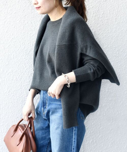 SHIPS（シップス）の「ウールカシミヤクルーネックプルオーバー2