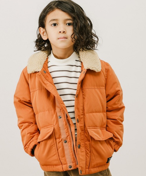 BAYFLOW（ベイフロー）の「[KIDS]ダウンジャケット（ダウンジャケット/コート・キッズ・ブラック/ベージュ/オレンジ・110cm/120cm/130cm/140cm）」の3枚目の写真