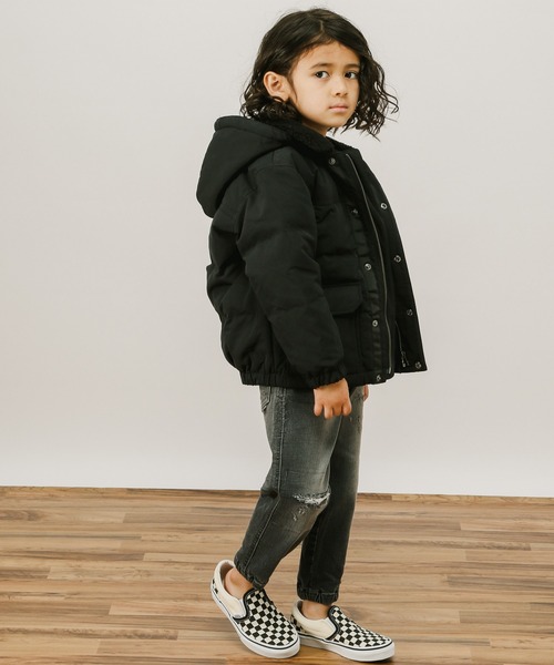 BAYFLOW（ベイフロー）の「[KIDS]ダウンジャケット（ダウンジャケット/コート・キッズ・ブラック/ベージュ/オレンジ・110cm/120cm/130cm/140cm）」の16枚目の写真
