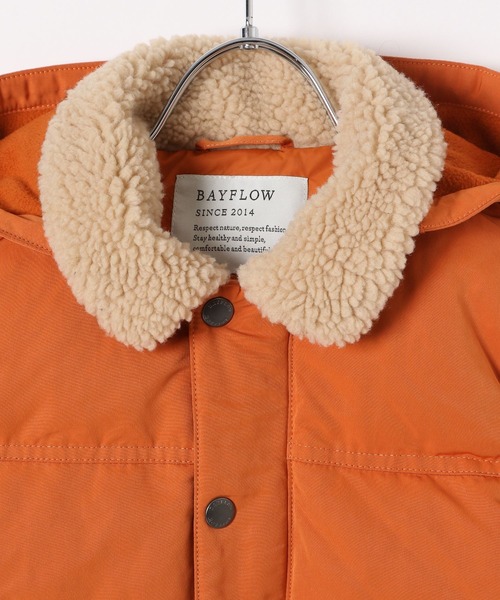 BAYFLOW（ベイフロー）の「[KIDS]ダウンジャケット（ダウンジャケット/コート・キッズ・ブラック/ベージュ/オレンジ・110cm/120cm/130cm/140cm）」の14枚目の写真
