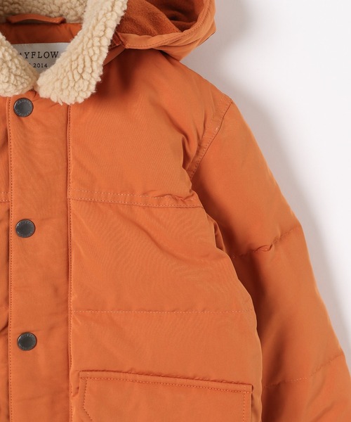 BAYFLOW（ベイフロー）の「[KIDS]ダウンジャケット（ダウンジャケット/コート・キッズ・ブラック/ベージュ/オレンジ・110cm/120cm/130cm/140cm）」の10枚目の写真