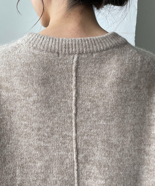 CAPRICIEUX LE'MAGE（カプリシューレマージュ）の「〈WEB・一部店舗限定もちふわニット（ニット/セーター・レディース・アイボリー/ブラック/ベージュ・FREE）」の8枚目の写真