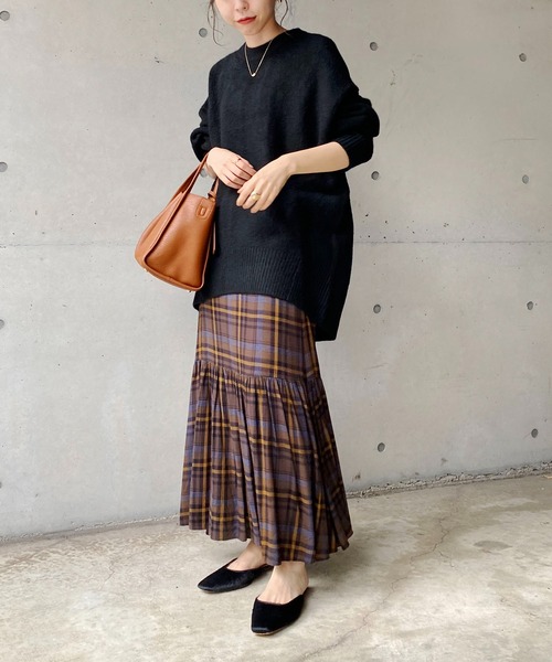 CAPRICIEUX LE'MAGE（カプリシューレマージュ）の「〈WEB・一部店舗限定もちふわニット（ニット/セーター・レディース・アイボリー/ブラック/ベージュ・FREE）」の10枚目の写真