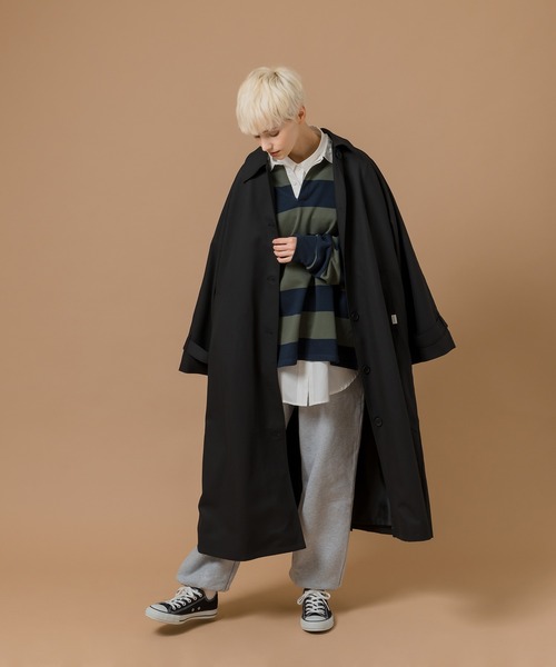 MUHET(ミュエータ)の「裏毛ラガーシャツスウェット(スウェット・レディース・ベージュ/カーキ/イエロー・SMALL/MEDIUM/LARGE)」の16枚目の写真