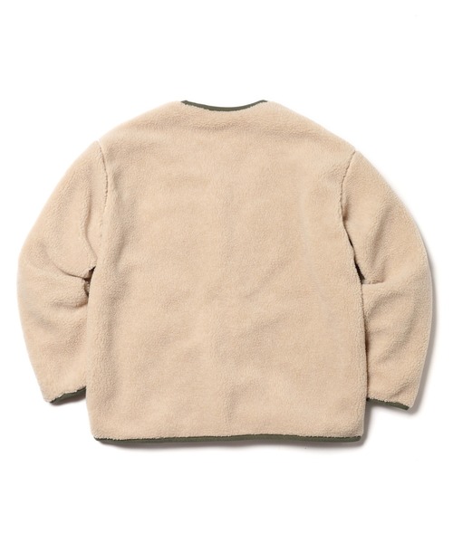 MR.OLIVE（ミスターオリーブ）の「MR.OLIVE ミスターオリーブ / BOA×RIPSTOP QUILTING / REVERSIBLE LINNING ARMY JACKET ボア x リップストップ キルティング / リバーシブル ライニング アーミー ノーカラージャケット / M-023140（ダウンジャケット/コート・メンズ・ブラック/カーキ・SMALL/MEDIUM/LARGE）」の5枚目の写真