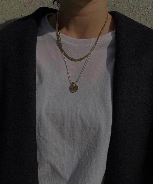 muku（ムク）の「金属アレルギー対応 2wayコインチェーンネックレス / サージカルステンレス/316L（ネックレス・レディース・ゴールド/シルバー・45cm/52cm）」の7枚目の写真