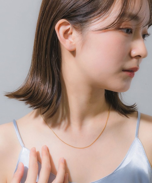 muku（ムク）の「金属アレルギー対応 2wayコインチェーンネックレス / サージカルステンレス/316L（ネックレス・レディース・ゴールド/シルバー・45cm/52cm）」の18枚目の写真