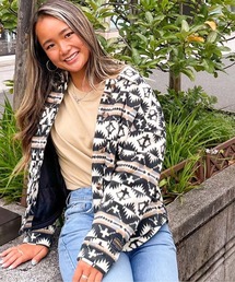PENDLETON FLEECE SHI/ロキシーペンドルトンフリースシャツ