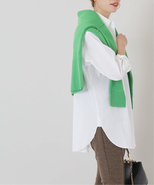 journal standard L'essage（ジャーナルスタンダードレサージュ）の「THOMAS MASONレギュラーカラーシャツ◆2（シャツ/ブラウス・レディース・ホワイト/ブラック/ブルー・FREE）」の9枚目の写真