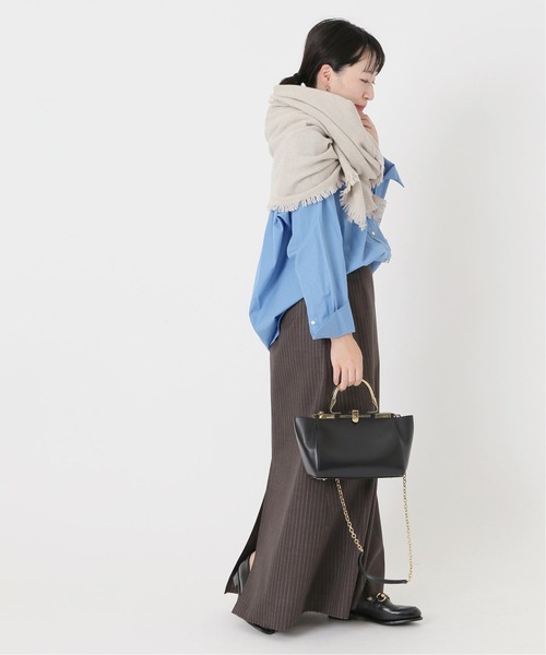 journal standard L'essage（ジャーナルスタンダードレサージュ）の「THOMAS MASONレギュラーカラーシャツ◆2（シャツ/ブラウス・レディース・ホワイト/ブラック/ブルー・FREE）」の5枚目の写真