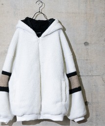 JOHN'S CLOSET | 【13】袖ラインBIGフードボアジャケット(ブルゾン)