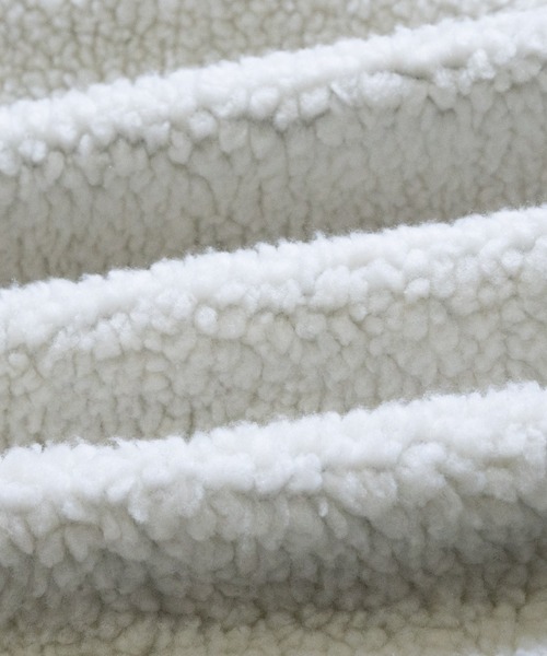 JOHN'S CLOSET(ジョンズクローゼット)の「【13】袖ラインBIGフードボアジャケット(ブルゾン・メンズ・オフホワイト/ブラック/ベージュ/タン・LARGE/MEDIUM)」の10枚目の写真