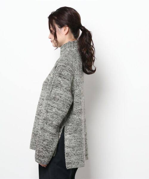 BLACK BY MOUSSY（ブラックバイマウジー）の「mix yarn turtle knit