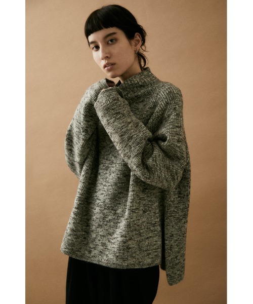 BLACK BY MOUSSY（ブラックバイマウジー）の「mix yarn turtle knit
