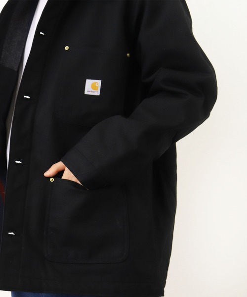 Carhartt（カーハート）の「【 carhartt / カーハート 】　ダック チョアコート  ブランケットライナー Duck Chore Coat Blanket Lined NSZ（ステンカラーコート・メンズ・ブラック/ブラウン・L/XL/M/S）」の7枚目の写真