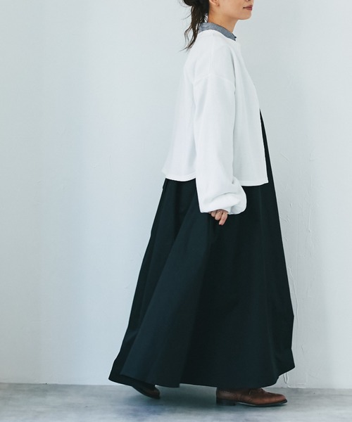 and R（アンドアール）の「うしろリボンワンピース（ジャンパースカート・レディース・ベージュ/ブラック・FREE）」の20枚目の写真