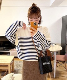 ＡＮＤＪ | 【ANDJ MADE】パネルボーダー柄バスクニット(ニット/セーター)