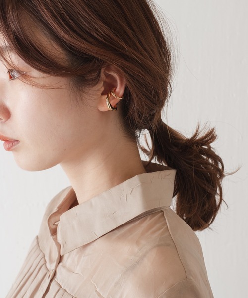 Kastane（カスタネ）の「【fiw.】ニュアンスイヤカフ3set（イヤーカフ・レディース・シルバー/ゴールド・FREE）」の7枚目の写真
