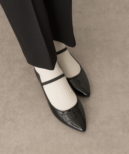 RODE SKO（ロデスコ）の「『MADE IN JAPAN』3センチストラップパンプス（パンプス・レディース・ブラック・38/36/37）」の12枚目の写真