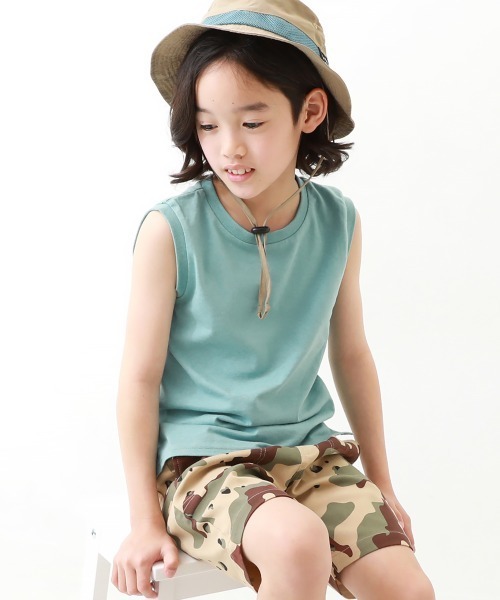 devirock(デビロック)の「ボックスタンクトップ(タンクトップ・キッズ・スミクロ/モカ/パープル系その他/グリーン系その他/ブルー系その他/ベージュ/カーキ/ホワイト/グリーン系その他2/ライトカーキ・150cm/130cm/140cm/100cm/120cm/160cm/110cm)」の8枚目の写真