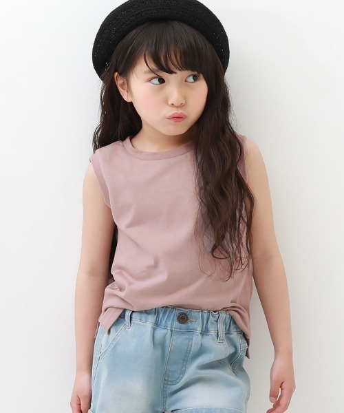 devirock(デビロック)の「ボックスタンクトップ(タンクトップ・キッズ・スミクロ/モカ/パープル系その他/グリーン系その他/ブルー系その他/ベージュ/カーキ/ホワイト/グリーン系その他2/ライトカーキ・150cm/130cm/140cm/100cm/120cm/160cm/110cm)」の10枚目の写真