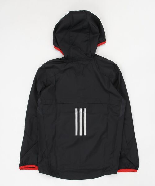 adidas(アディダス)の「WIND. RDY ウインドブレーカージャケット / アディダス adidas(ナイロンジャケット・キッズ・ブラック×ホワイト/ブルー・150/160/130/140)」の4枚目の写真