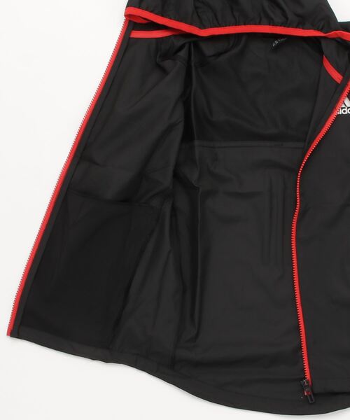 adidas(アディダス)の「WIND. RDY ウインドブレーカージャケット / アディダス adidas(ナイロンジャケット・キッズ・ブラック×ホワイト/ブルー・150/160/130/140)」の5枚目の写真